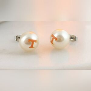 Tennessee UT Vols Imitation Pearl Earrings NWT
